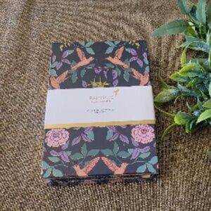 Elegant floral print Papyrus notepad with pen